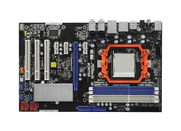 4711140871752 ASRock Socket AM3 Nvidia nForce 720D AMD Phenom II X6/ II X4/ II X3/ II X2/ AMD Athlon II X4/ II X3/ II X2/ AMD Sempron Processors Support DDR3 4x DIMM 4x SATA2 3.0Gb/s ATX Motherboard (Refurbished)
