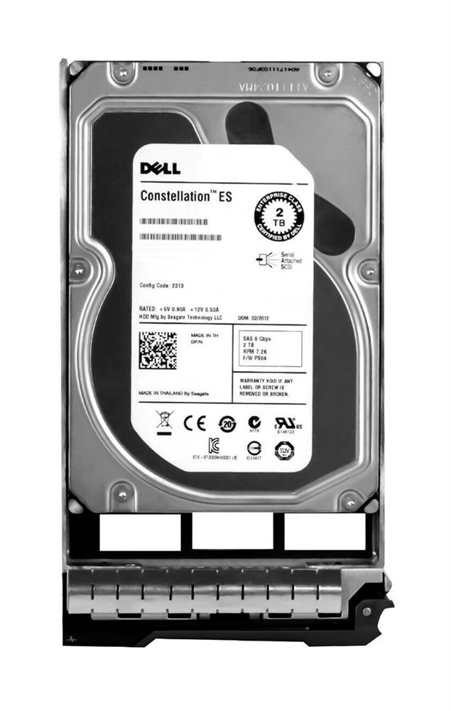 4G7JJ Dell 2TB 7200RPM SATA 6Gbps 3.5-inch Internal Hard Drive