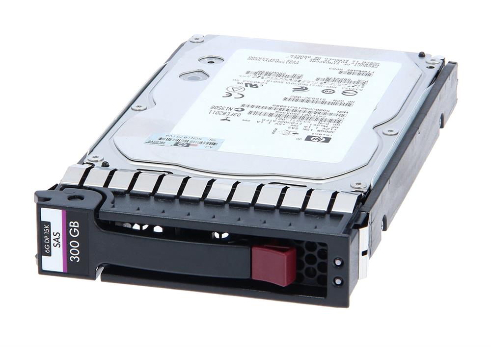516814-B21 HP 300GB 15000RPM SAS 6Gbps Dual Port Hot Swap 3.5-inch Internal Hard Drive
