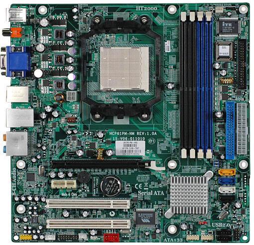 5189-2786 HP Nettle2-GL8E GeForce 6150SE nForce 430/ DDR2/ SATA-PATA HD/ PCI 10/100Mbps LAN/ 2-PCI Motherboard (Refurbished)