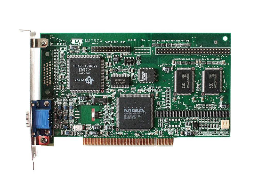 576-04 Matrox Millennium 2MB PCI Video Graphics Card