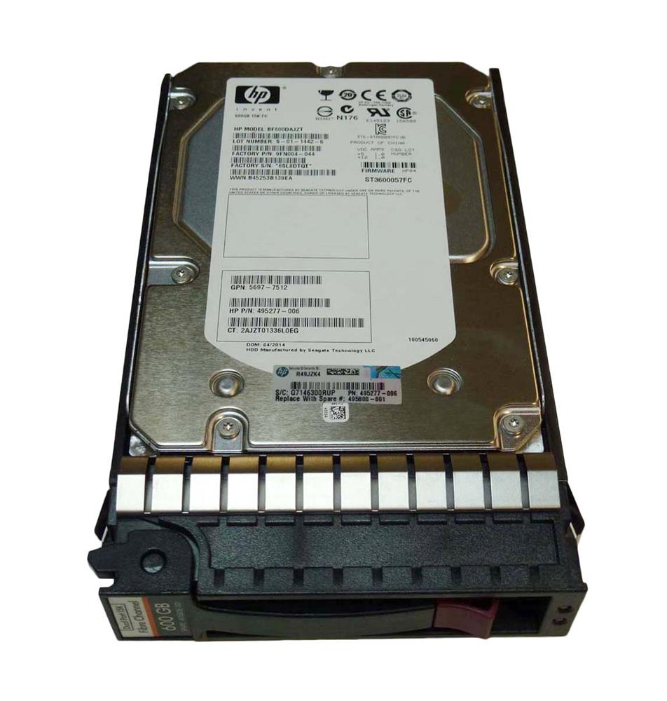 597524 HP 600GB 15000RPM Fibre Channel 3.5-inch Internal Hard Drive