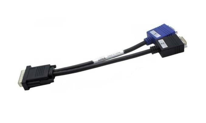 5E911 Dell Y-DVI Connector Y Splitter Cable