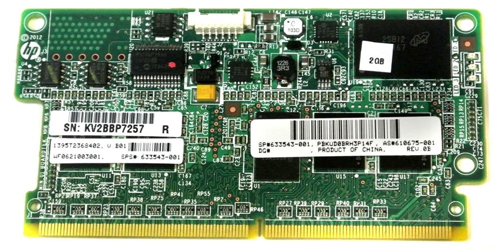 610675-001 HP 2GB Flash-Backed Write Cache (FBWC) 244-Pin DDR3 Mini-DIMM Memory Module for HP Smart Array P-Series Controller Card