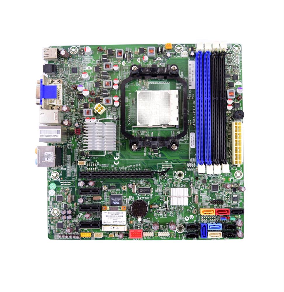 612498-001 HP H-RS880-uATX Socket AM3 AMD 785G Chipset AMD Phenom II X4/ Phenom II X3/ AMD Athlon II X4/ Athlon II X3/ Athlon II X2 Processors Support DDR3 4x DIMM Micro-ATX Motherboard (Refurbished)