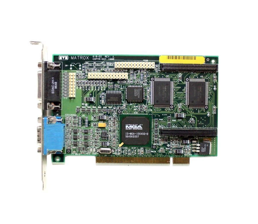 618-02 Matrox MGA 2MB PCI DisplayPort Output Video Graphics Card