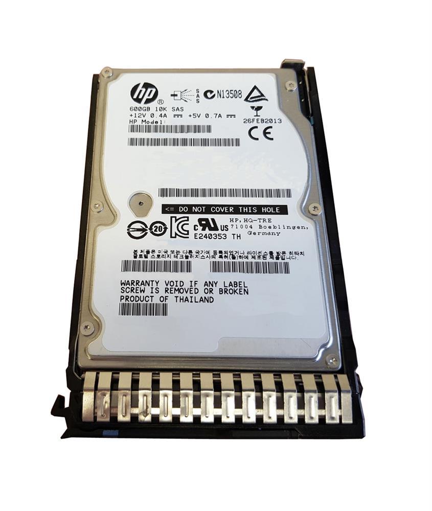 652583-B21-D4 HP 600GB 10000RPM SAS 6Gbps Dual Port Hot Swap 2.5-inch Internal Hard Drive with Smart Carrier