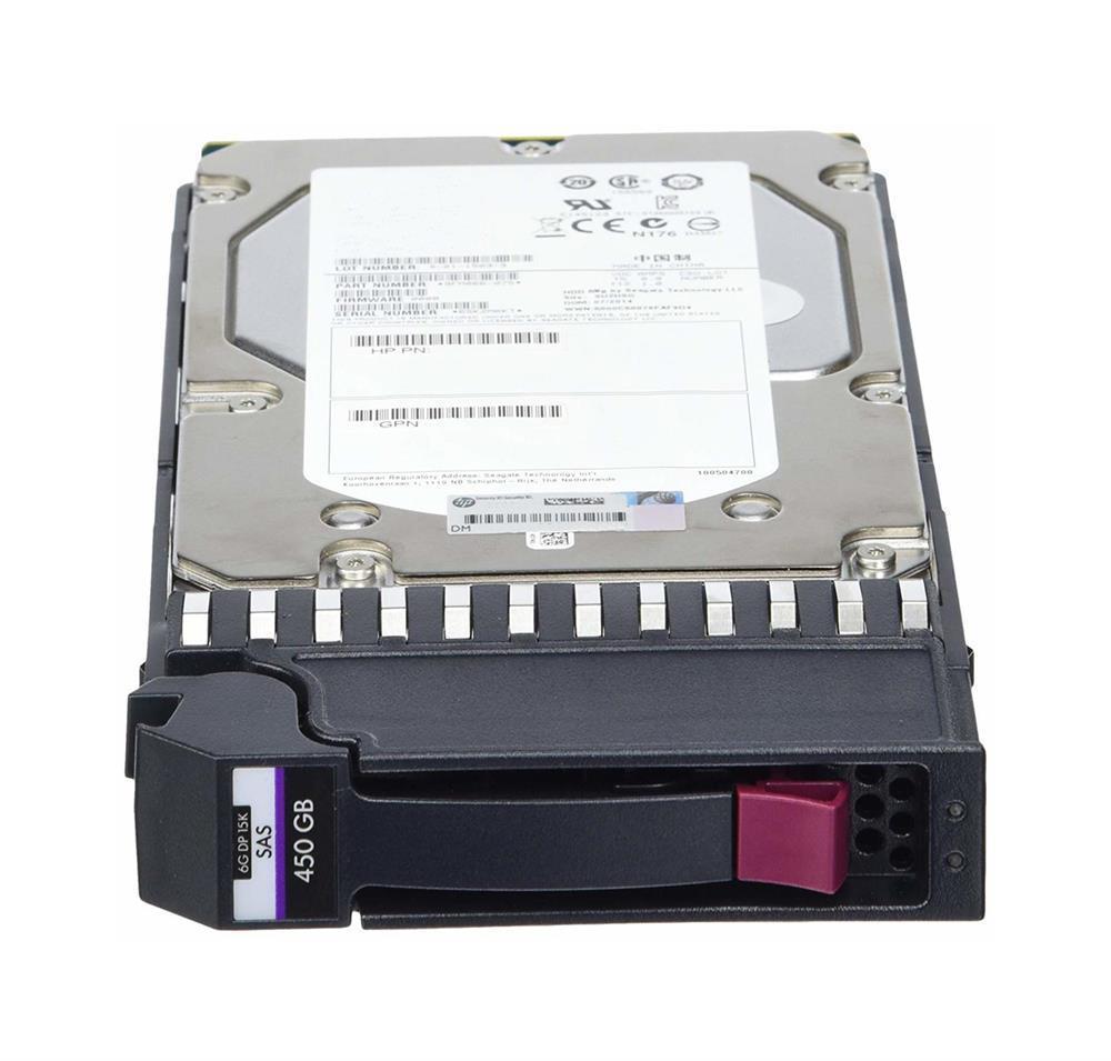 652615-B21-SP HP 450GB 15000RPM SAS 6Gbps Dual Port Hot Swap 3.5-inch Internal Hard Drive with Smart Carrier