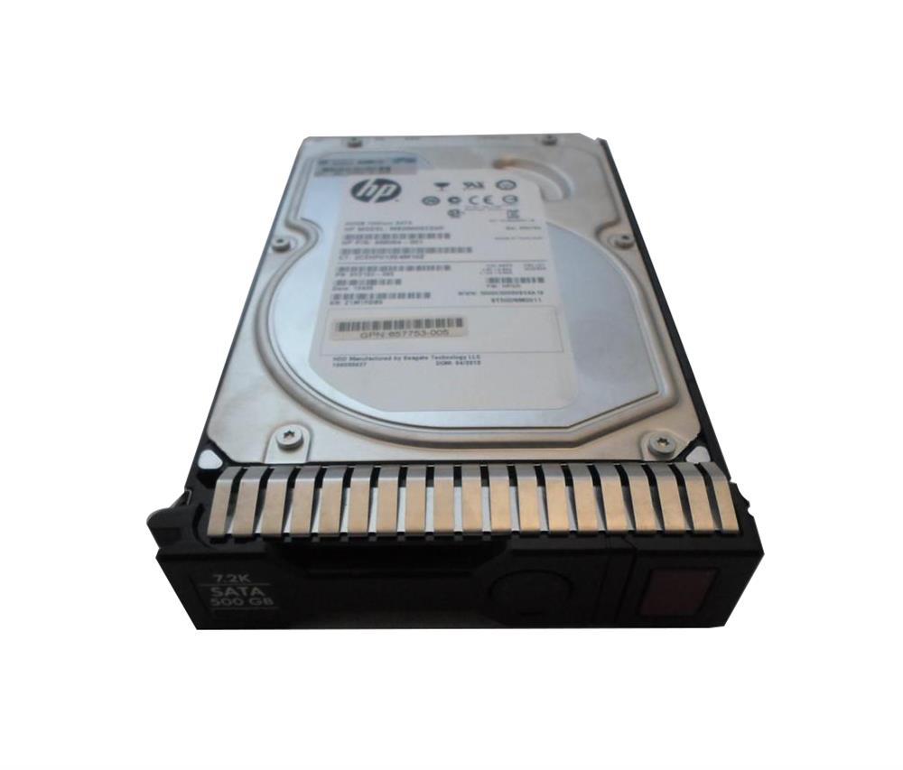 658071-B21-RNG HP 500GB 7200RPM SATA 6Gbps Midline Hot Swap 3.5-inch Internal Hard Drive with Smart Carrier