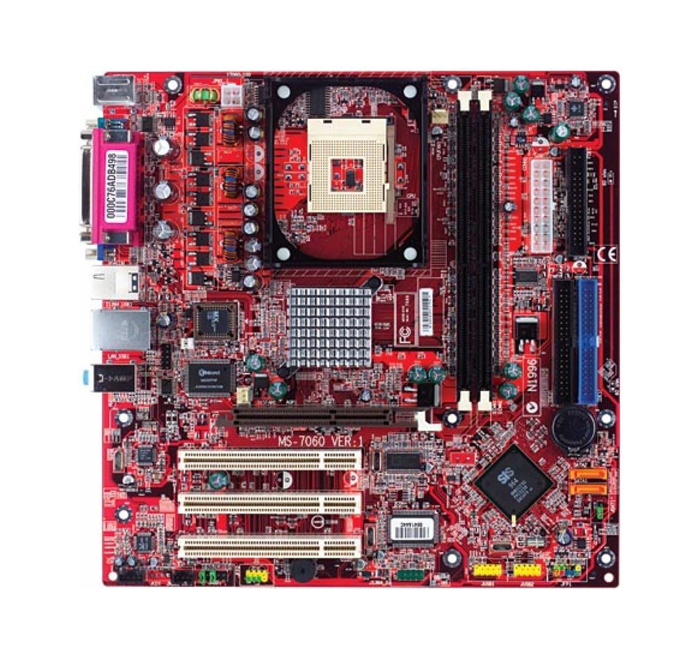 661FM2-LSR MSI Socket 478 SIS 661FX + SIS 964 Chipset Pentium 4 / Celeron Processors Support DDR 2x DIMM 2x SATA 1.50Gb/s Micro-ATX Motherboard (Refurbished)