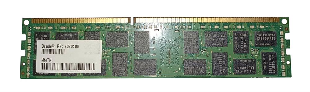7020486 Oracle 8GB PC3-12800 DDR3-1600MHz ECC Registered CL11 240-Pin DIMM 1.35V Low Voltage Dual Rank Memory Module