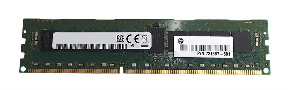 731657-581 HP 8GB PC3-14900 DDR3-1866MHz ECC Registered CL13 240-Pin DIMM 512Mx4 Dual Rank Memory Module
