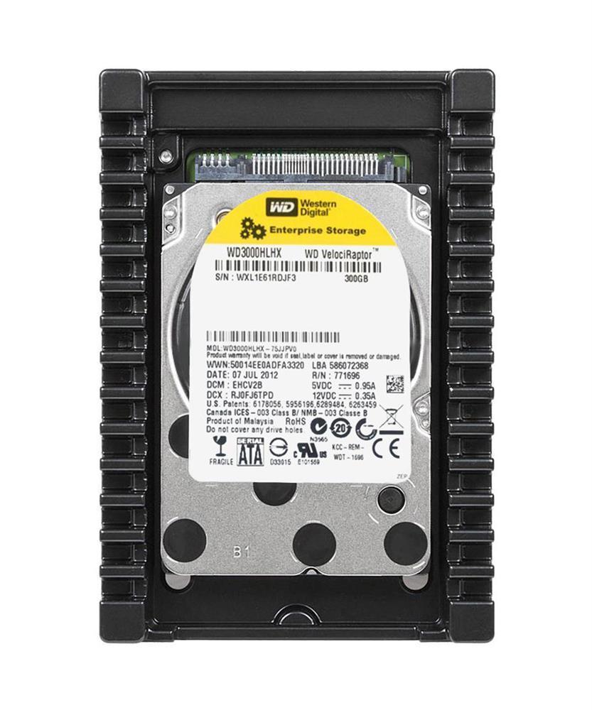 75JJPV0 Western Digital VelociRaptor 300GB 10000RPM SATA 6Gbps 32MB Cache 3.5-inch Internal Hard Drive