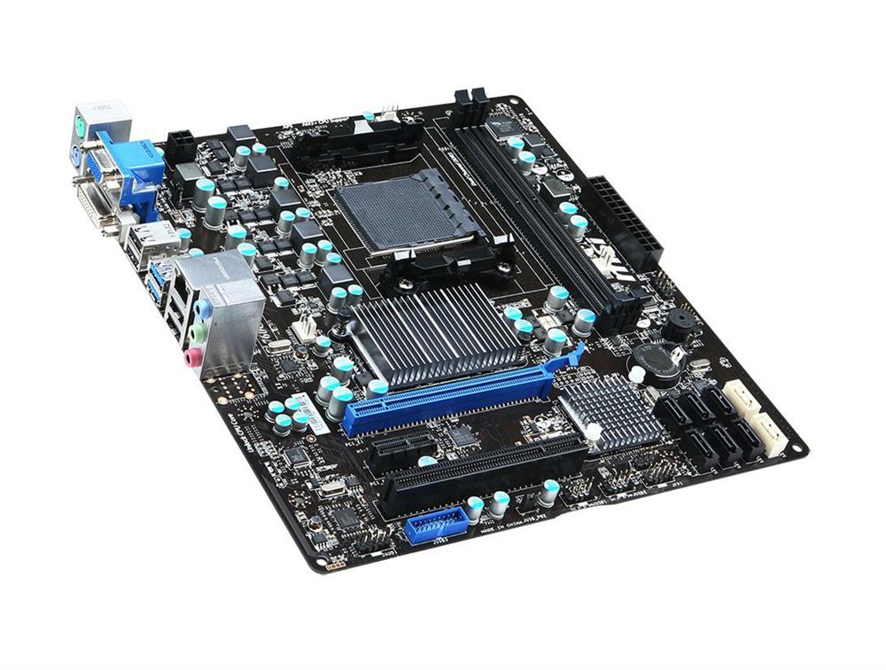 760GMAP34FX MSI Socket AM3 AMD 760G + SB710 Chipset AMD Phenom II X6/ Phenom II X4/ Phenom II X3/ Phenom II X2/ AMD Athlon II X4/ Athlon II X3/ Athlon II X2/ AMD A-Series/ AMD Sempron Processors Support DDR3 2x DIMM 2x SATA 6.0Gb/s Micro-ATX Motherboard (Refurbished)