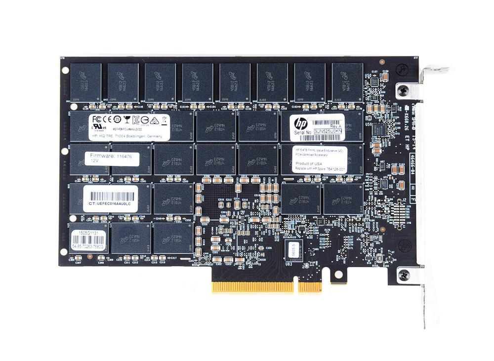 764128-001 HP 6.4TB FH/HL Value Endurance (VE) PCI Express 2.0 x8 Workload I/O Accelerator Card