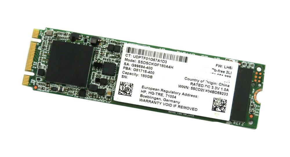 766635-001 HP 180GB MLC SATA 6Gbps (SED / Opal 1.0) M.2 2280 Internal Solid State Drive (SSD)