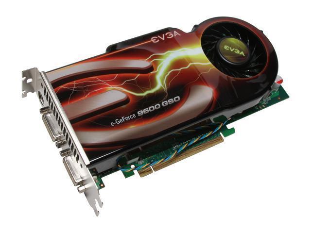 768-P3-N968-DX EVGA Nvidia GeForce 9600 GSO 768MB GDDR3 192-Bit HDCP Ready SLI Support PCI-Express 2.0 x16 Video Graphics Card