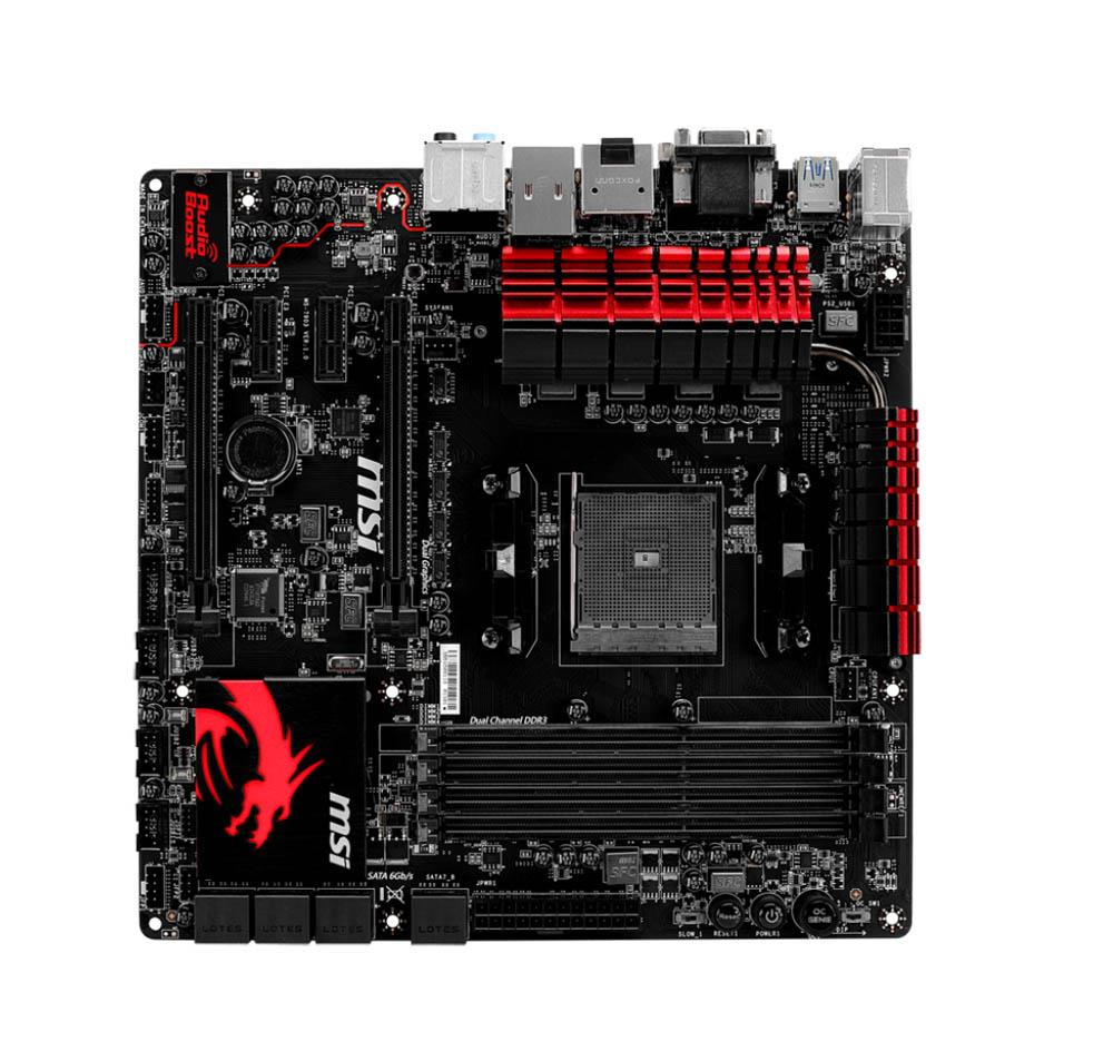 7903-001R MSI A88XM GAMING Socket FM2+ AMD A88X Chipset AMD A-Series/ Athlon / Processors Support DDR3 4x DIMM 8x SATA 6.0Gb/s Micro-ATX Motherboard (Refurbished)