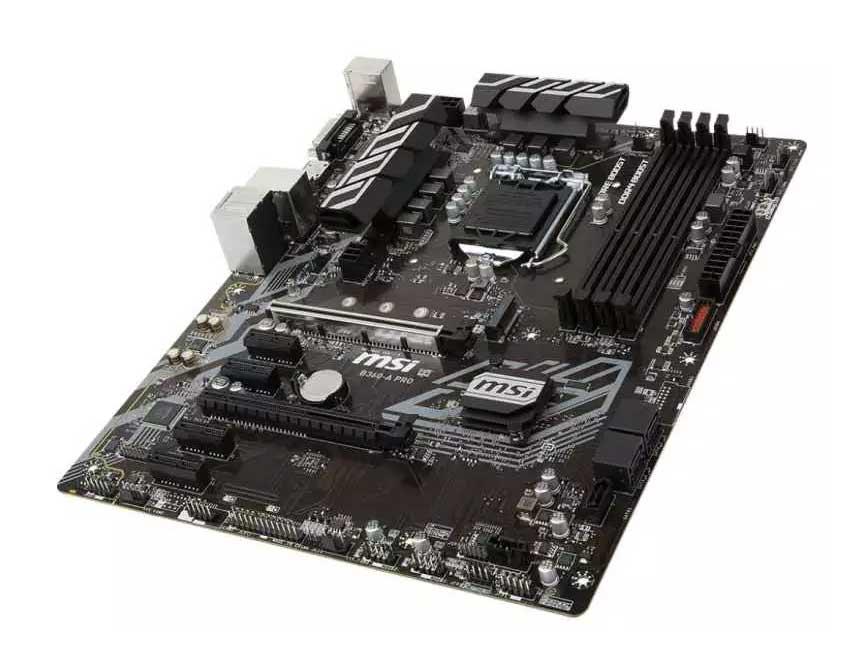 7B22-012R MSI B360-A PRO Socket LGA 1151 Intel B360 Chipset 8th Generation Core i9 / Pentium / Celeron Processors Support DDR4 4x DIMM 5x SATA 6.0Gb/s ATX Motherboard (Refurbished)