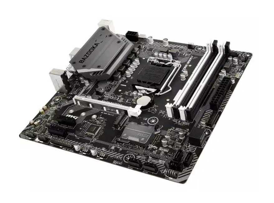 7B24-001R MSI B360M BAZOOKA Socket LGA 1151 Intel B360 Chipset 8th Generation Core i7 / i5 / i3 / Pentium Gold/ Celeron Processors Support DDR4 4x DIMM 6x SATA 6.0Gb/s Micro-ATX Motherboard (Refurbished)