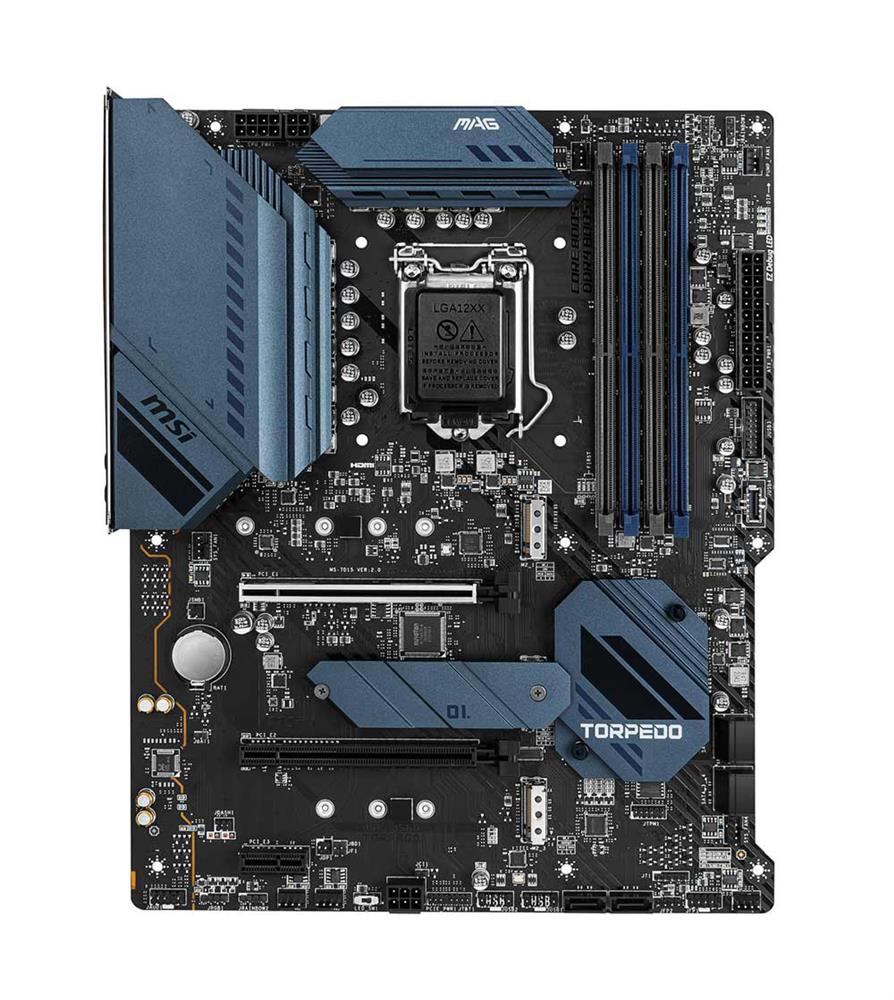 7D17-002R MSI MAG B560M MORTAR Socket LGA 1200 Intel B560 Chipset Core / Pentium Gold / Celeron Processors Support DDR4 4x DIMM 6x SATA3 6.0Gb/s Micro-ATX Motherboard (Refurbished)