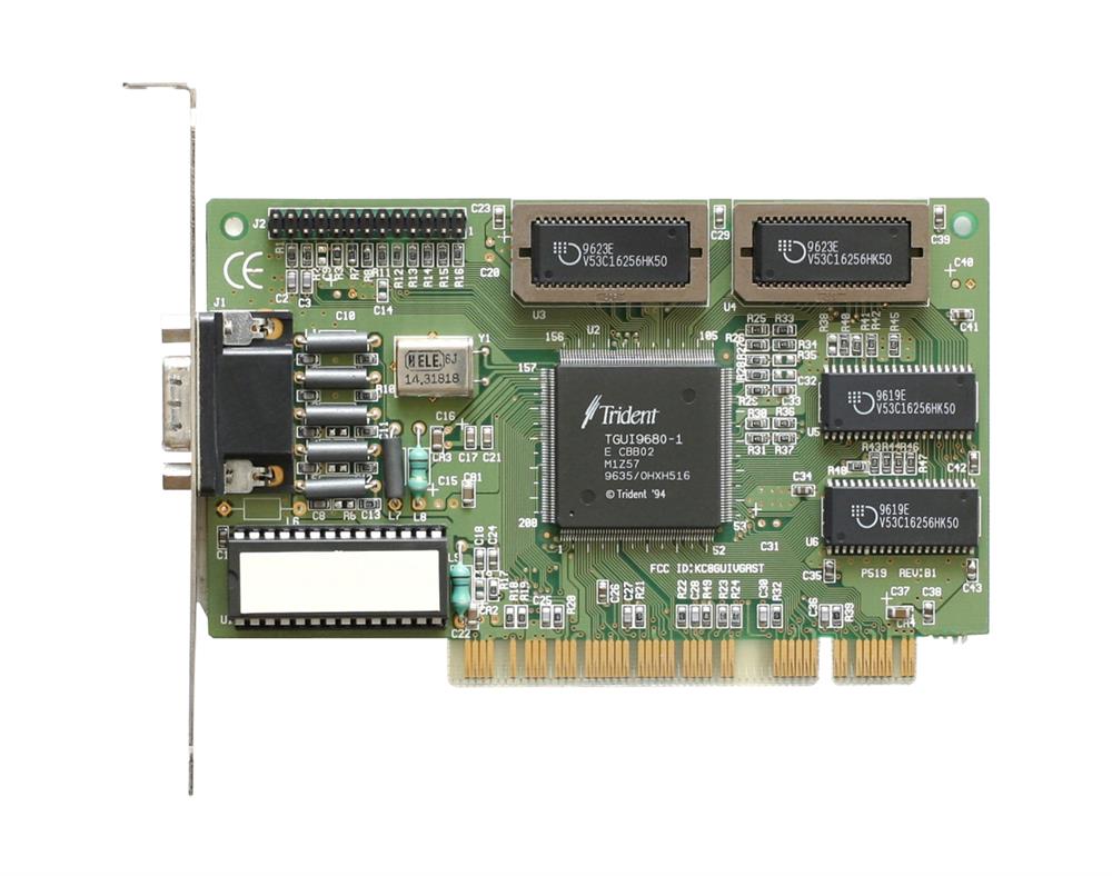 82077TV Trident Micro 1MB PCI Video Card With Vga Output