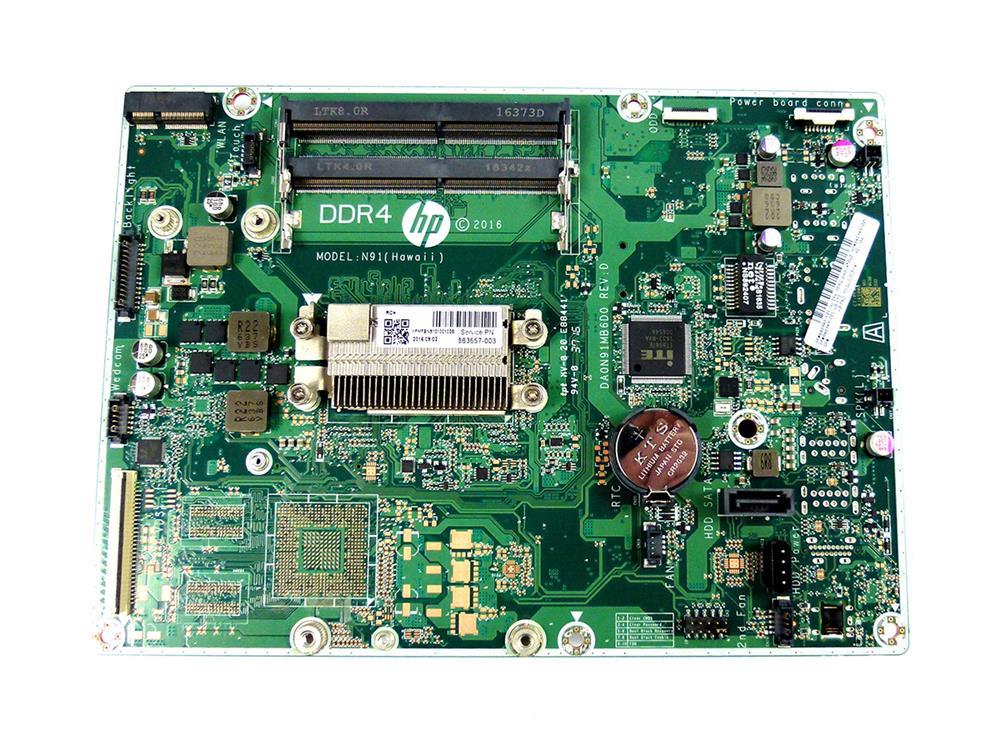 848949-601 HP System Board (Motherboard) With 2.30GHz Intel Core i3-6100u Processor for Hawaii-u All-In-One (Refurbished) 