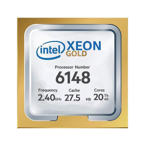 860673-L21 HPE 2.40GHz 10.40GT/s UPI 27.5MB L3 Cache Intel Xeon Gold 6148 20-Core Processor Upgrade for DL360 Gen10 Server