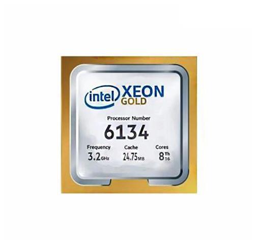 860689-B21 HPE 3.20GHz 10.40GT/s UPI 24.75MB L3 Cache Intel Xeon Gold 6134 8-Core Processor Upgrade for DL360 Gen10 Server