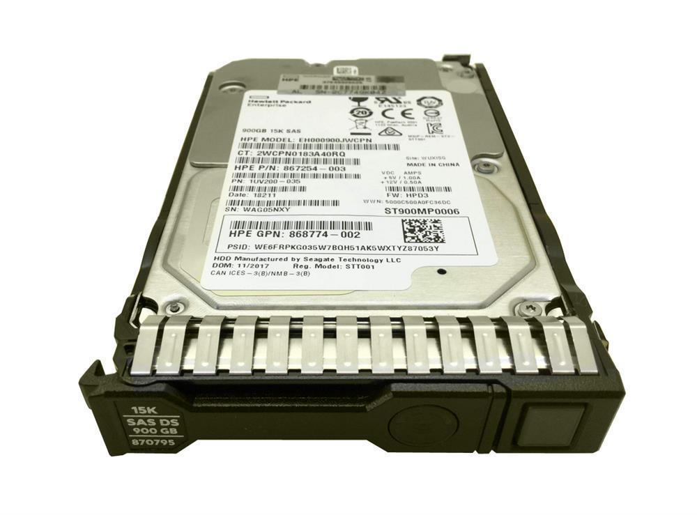 868774-001 HPE 900GB 15000RPM SAS 12Gbps 2.5-inch Internal Hard Drive