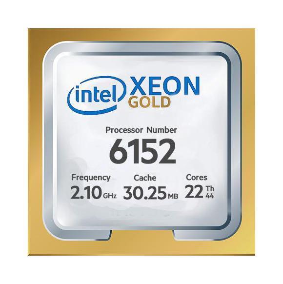 870268-B22 HPE 2.10GHz 10.40GT/s UPI 30.25MB L3 Cache Intel Xeon Gold 6152 22-Core Processor Upgrade for XL230k Gen10 Server