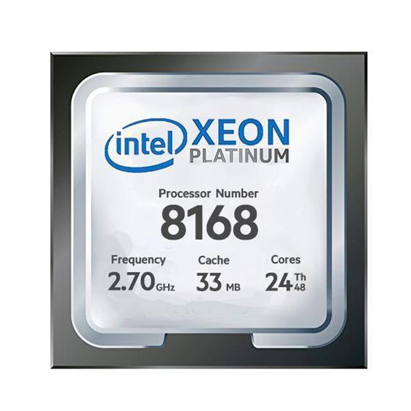 870978-L21 HPE 2.70GHz 10.40GT/s UPI 33MB L3 Cache Intel Xeon Platinum 8168 24-Core Processor Upgrade for DL360 Gen10 Server