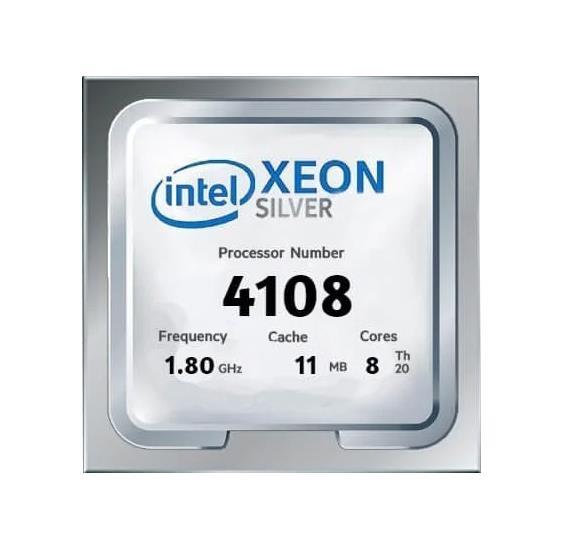 872008-L21 HPE 1.80GHz 9.60GT/s UPI 11MB L3 Cache Intel Xeon Silver 4108 8-Core Processor Upgrade for BL460c Gen10 Server
