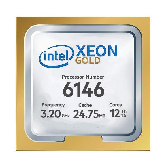 872824-L21 HPE 3.20GHz 24.75MB L3 Cache Socket LGA 3647 Intel Xeon Gold 6146 12-Core Processor Upgrade for ProLiant DL560 Gen10 Server