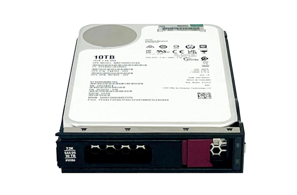 873777-B21 HPE 10TB 7200RPM SATA 6Gbps 3.5-inch Internal Hard Drive with Smart Carrier