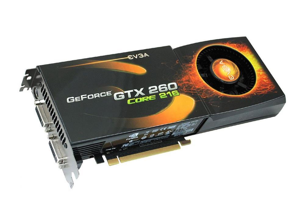896-P3-1268-LX EVGA Nvidia GeForce GTX 260 896MB GDDR3 448-Bit HDMI / Dual DVI / HDTV / S-Video Out PCI-Express 2.0 Video Graphics Card