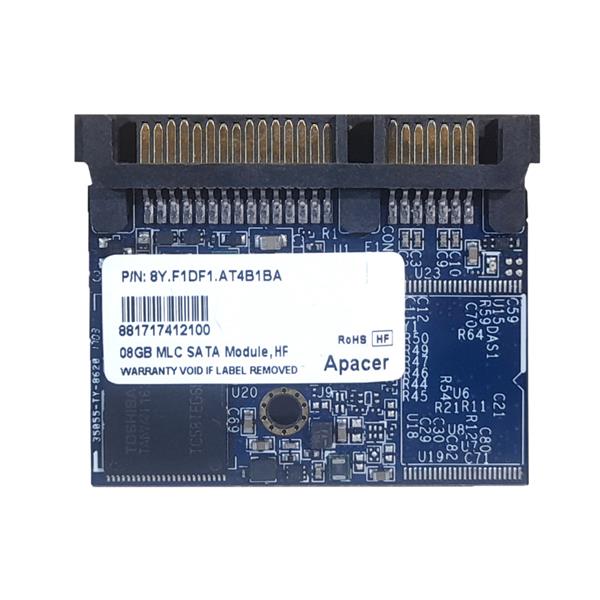 8Y.F1DF1.AT4B1BA Apacer 8GB MLC SATA 3Gbps 1.8-inch Internal Solid State Drive (SSD) Module