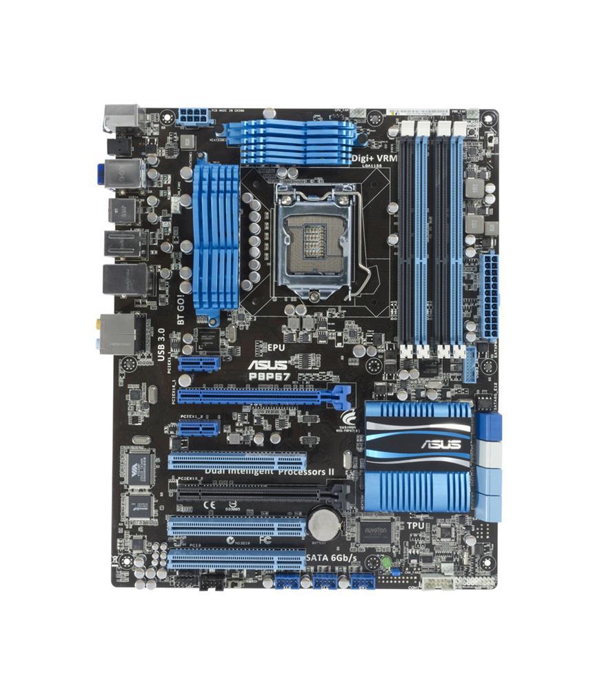 90-MIBE40-G0EAY0DZ ASUS P8P67 Socket LGA 1155 Intel P67 Chipset 2nd Generation Core i7 / i5 / i3 Processors Support DDR3 4x DIMM 2x SATA 6.0Gb/s ATX Motherboard (Refurbished)