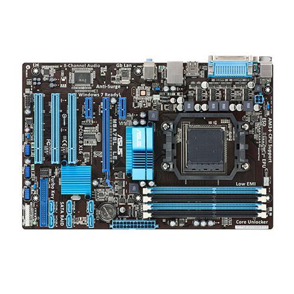 90-MIBFV0-G0EAY00Z ASUS Socket AM3+ AMD 760G + SB710 Chipset AMD FX/ AMD Phenom II/ Athlon II/ Sempron 100 Series Processors Support DDR3 4x DIMM 6x SATA 3.0Gb/s ATX Motherboard (Refurbished)