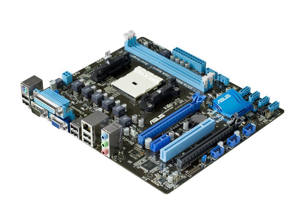 90-MIBHJ0-G0EAY0VZ ASUS Socket FM1 AMD A55 Chipset AMD A-Series/ AMD E2-Series Processors Support DDR3 2x DIMM 6x SATA 3.0Gb/s Micro-ATX Motherboard (Refurbished)