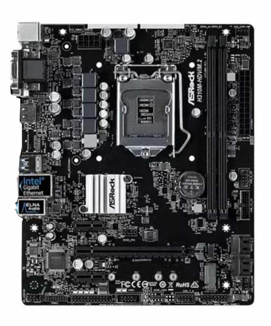 90-MXB720-A0UAYZ ASRock H310M-HDV/M.2 Socket LGA 1151 Intel H310 Chipset 9th/8th Generation Core Processors Support DDR4 2x DIMM 4x SATA3 6.0Gb/s Micro-ATX Motherboard (Refurbished)
