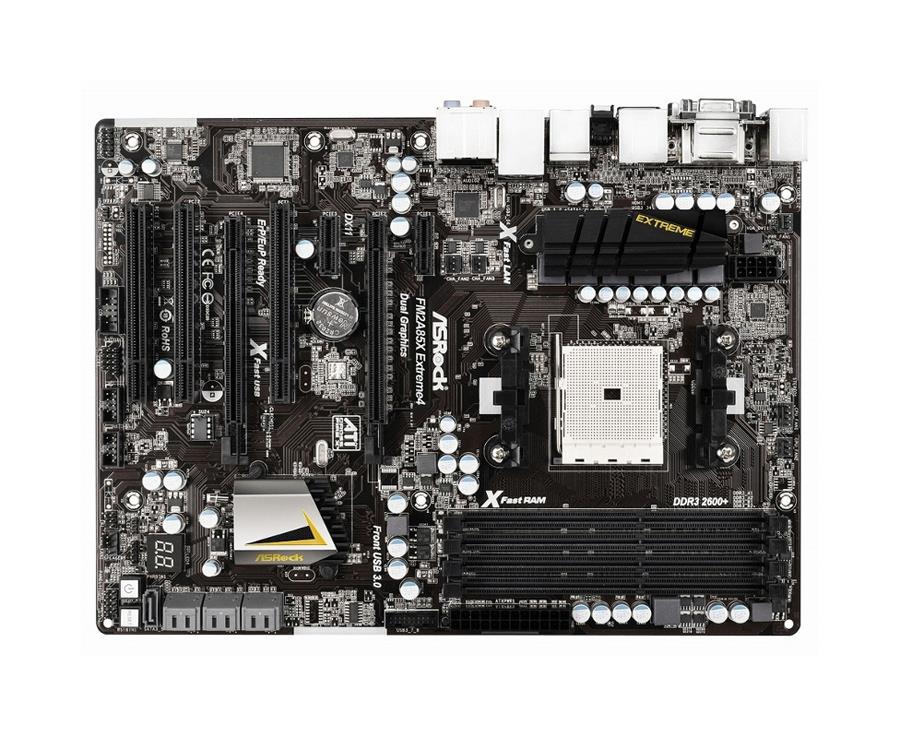 90-MXGP00-A0UAYZ ASRock Socket FM2 AMD A85X Chipset FM2 100W Processors Support DDR3 4x DIMM 7x SATA3 6.0Gb/s ATX Motherboard (Refurbished)