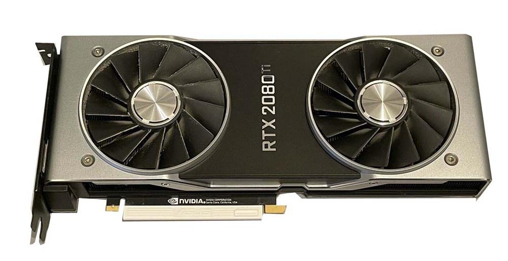 9001G1502530000 Nvidia 11GB GeForce RTX 2080 Ti Founders Edition PCI Express 4.0 x1 Video Graphics Card