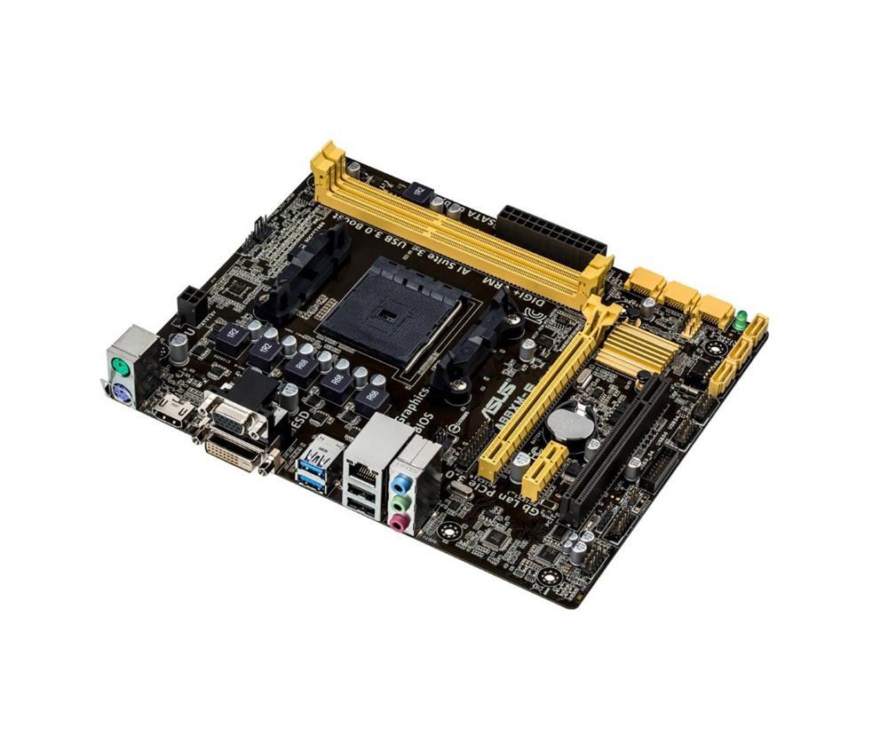 90MB0J80-M0EAY0 ASUS Socket FM2+ AMD A88X Chipset AMD Athlon/ A-Series Processors Support DDR3 2x DIMM 6x SATA 6.0Gb/s Micro-ATX Motherboard (Refurbished)