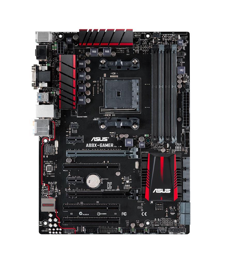 90MB0K30-M0EAY0 Asus A88X-GAMER Socket FM2+ AMD A88X Chipset AMD Athlon/ A-Series Processors Support DDR3 4x DIMM 8x SATA 6.0Gb/s ATX Motherboard (Refurbished)