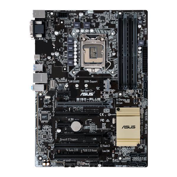 90MB0N90-M0EAY0 ASUS B150-PLUS D3 Socket LGA 1151 Intel B150 Chipset 6th Generation Core i7 / i5 / i3 / Pentium / Celeron Processors Support DDR3 4x DIMM 6x SATA 6.0Gb/s ATX Motherboard (Refurbished)