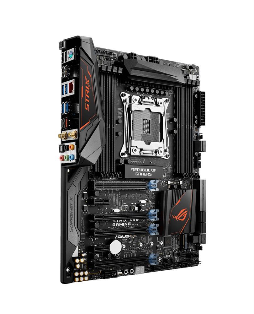 90MB0QK0-M0EAY1 ASUS ROG STRIX X99 GAMING Socket LGA 2011-v3 Intel X99 Chipset Core i7 X-Series Processors Support DDR4 8x DIMM 8x SATA 6.0Gb/s ATX Motherboard (Refurbished)