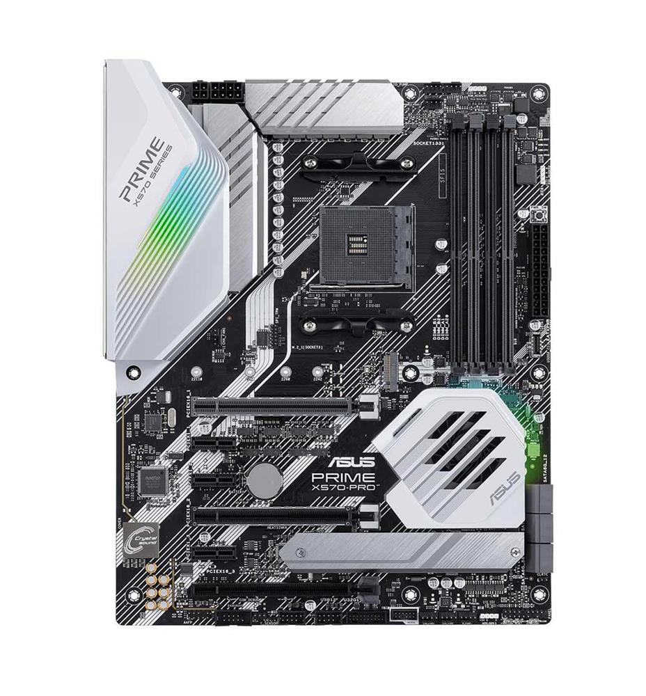90MB11B0-M0AAY0 ASUS PRIME X570-PRO Socket AM4 AMD X570 Chipset 3rd/2nd Generation AMD Ryzen Processors Support DDR4 4x DIMM 6x SATA 6.0Gb/s ATX Motherboard (Refurbished)