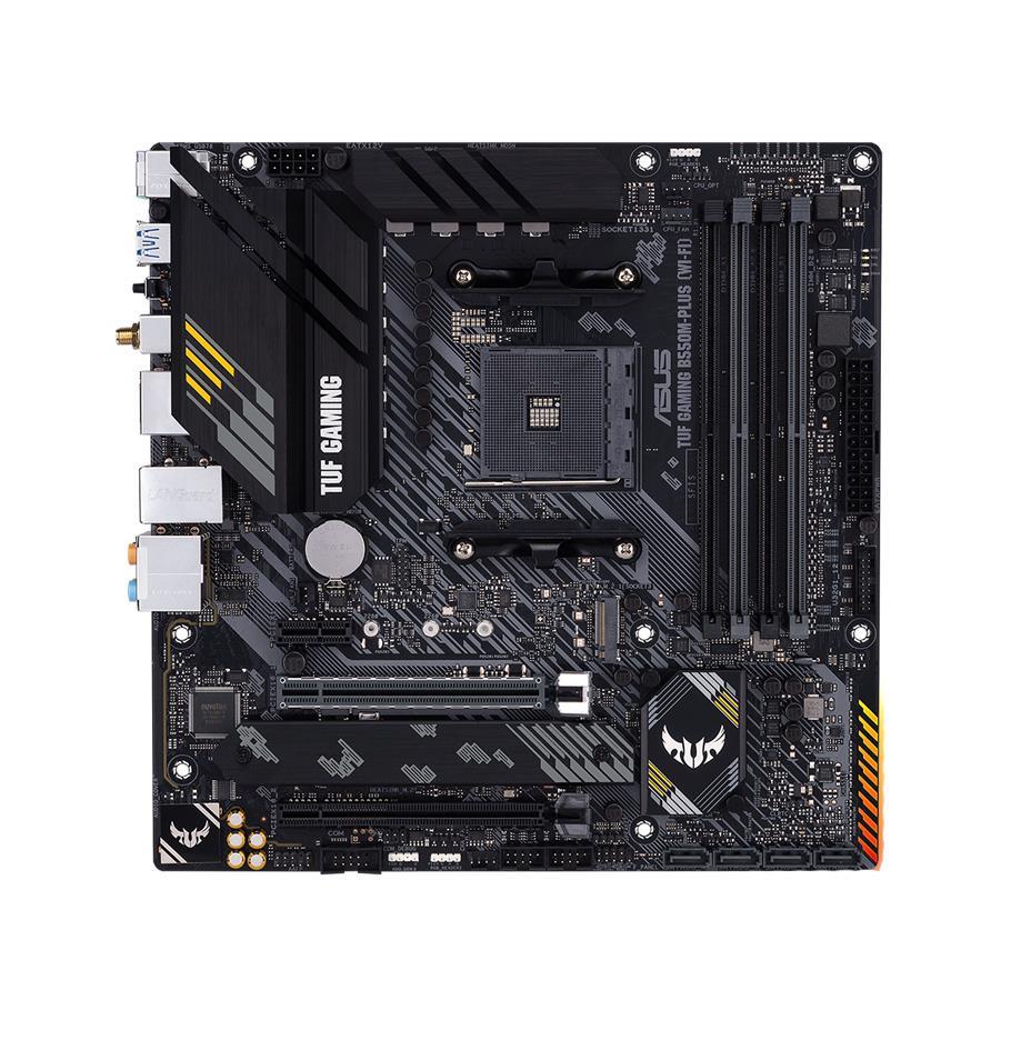 90MB14A0-M0AAY0 ASUS TUF GAMING B550M-PLUS Socket AM4 AMD B550 Chipset AMD Ryzen 5000/5000 G-Series/ 4000 G-Series/ 3000 Series Processors Support DDR4 4x DIMM 4x SATA 6.0Gb/s Micro-ATX Motherboard (Refurbished)