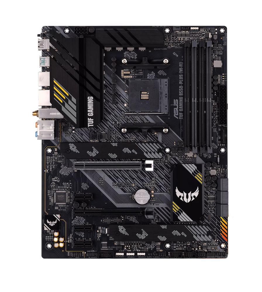 90MB15D0-M0EAY0 ASUS TUF GAMING B550-PLUS (WI-FI) Socket AM4 AMD B550 Chipset AMD Ryzen 5000 Series/ 5000 G-Series/ 4000 G-Series/ 3000 Series Processors Support DDR4 4x DIMM 6x SATA 6.0Gb/s ATX Motherboard (Refurbished)